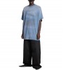 Balenciaga Blue Paris Logo Oversized Tee