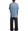 Balenciaga Blue Paris Logo Oversized Tee