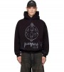 Balenciaga Bb Metal Logo Hoodie Black