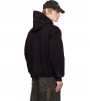 Balenciaga Bb Metal Logo Hoodie Black