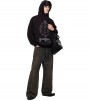 Balenciaga Bb Metal Logo Hoodie Black