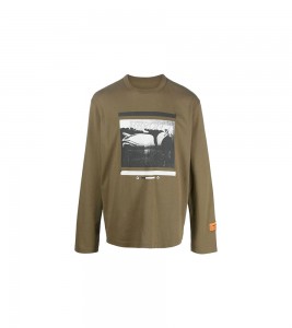 Heron Preston Long Sleeve Dark Olive