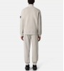 Stone Island Organic Cotton Fleece Full Zip Sweatshirt Pearl Grey