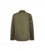 Stone Island Organic Cotton Satin Overshirt Green