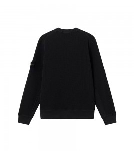 Stone Island Waffle Sweatshirt Black - ???? ?20