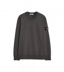 Stone Island Cotton Fleece Sweatshirt Dark Grey