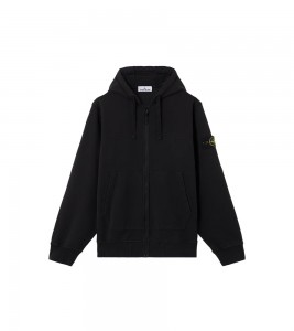 Stone Island Organic Cotton Hoodie Black