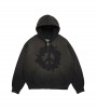 Denim Tears Peace Wreath Knockout Zip Hoodie Black