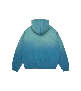 Denim Tears Peace Wreath Knockout Zip Hoodie Blue - Фото №2