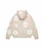 Denim Tears Cotton Wreath Zip Hoodie Cream