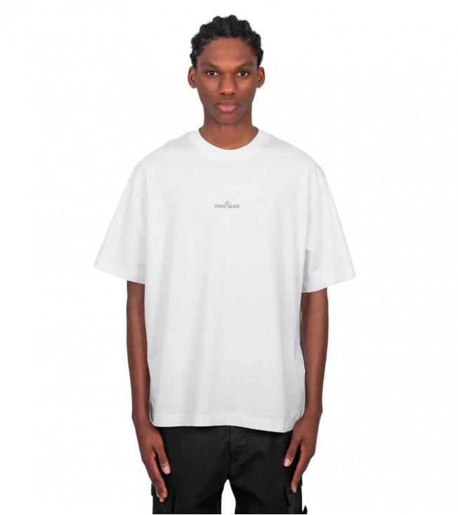 Stone Island Carlo Print T-shirt White