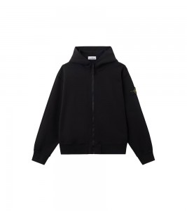 Stone Island Cropped Oversized Zip Hoodie