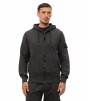 Stone Island Organic Premium Zip Hoodie Dark Grey