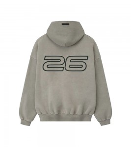 Fear Of God Essentials Heavy Fleece 90s Hoodie Smoke Grey - Фото №2