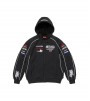 Supreme Racing Lined Zip Up Hoodie Black