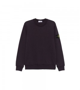 Stone Island Badge Basic Round Collar Sweatshirt Seavy Blue