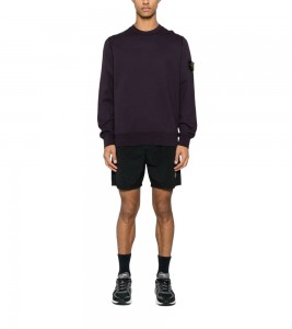 Stone Island Badge Basic Round Collar Sweatshirt Seavy Blue - Фото №2