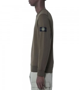 Stone Island Logo Patch Sweatshirt Olive - Фото №2