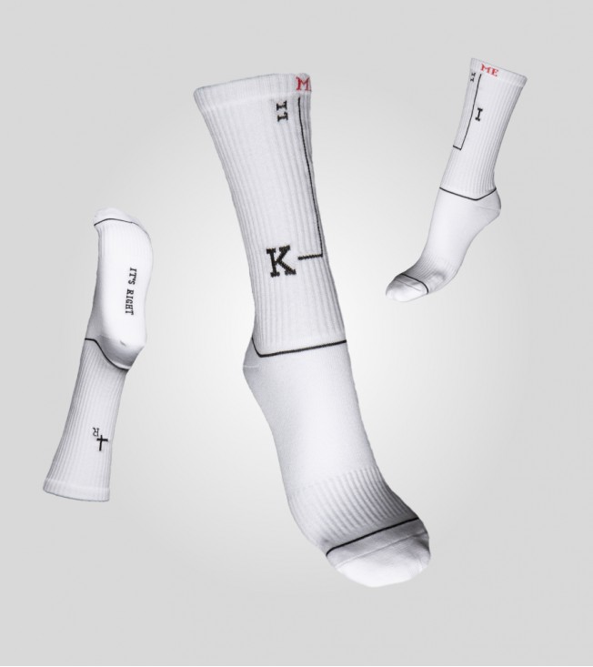 Носки Kill Right KIllMe White Белые