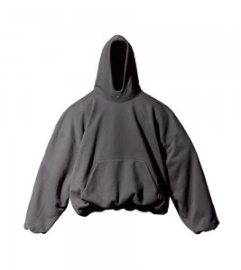 Yeezy Gap Engineered By Balenciaga Logo Hoodie Dark Grey