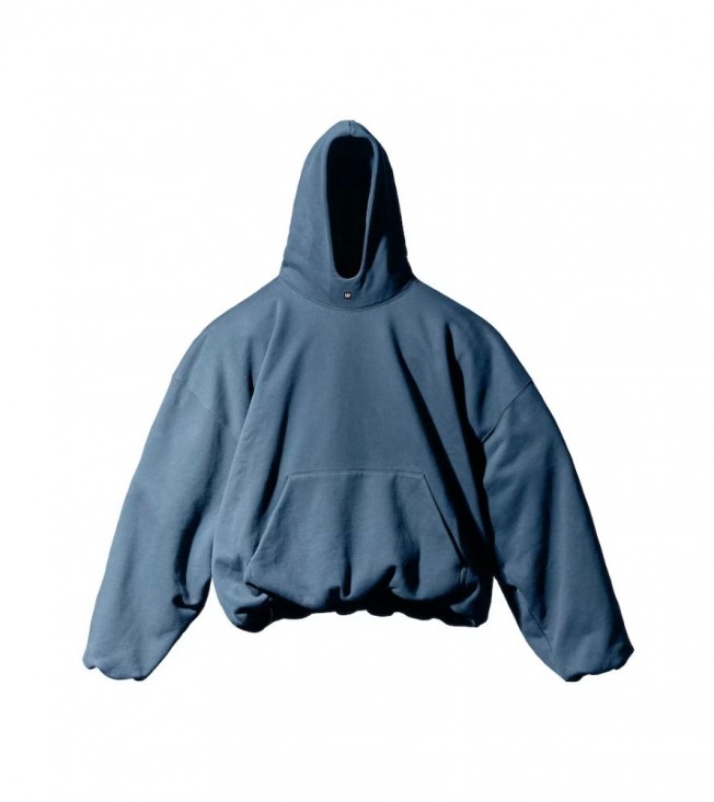 Yeezy Gap Engineered By Balenciaga Logo Hoodie Dark Blue