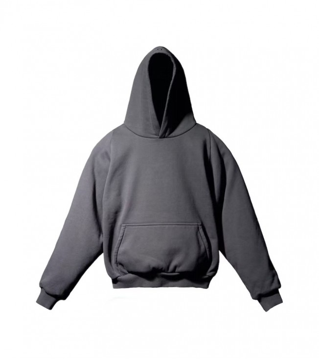 Yeezy Gap Engineered By Balenciaga Logo Shrunken Hoodie Black