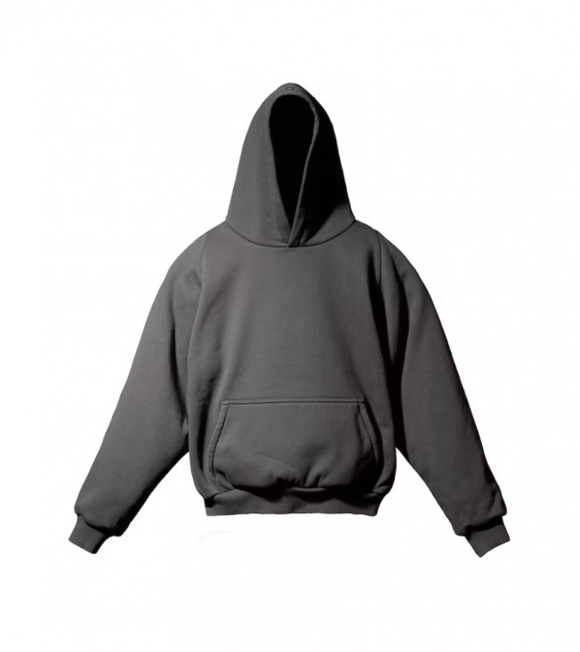 Yeezy Gap Engineered By Balenciaga Logo Shrunken Hoodie Dark Grey