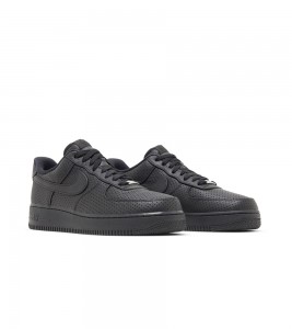 Nike Air Force 1 Low SP Triple Black Perforated - Фото №2