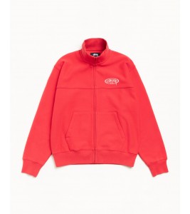 Свитшот Stussy Fleece Track Jacket Red