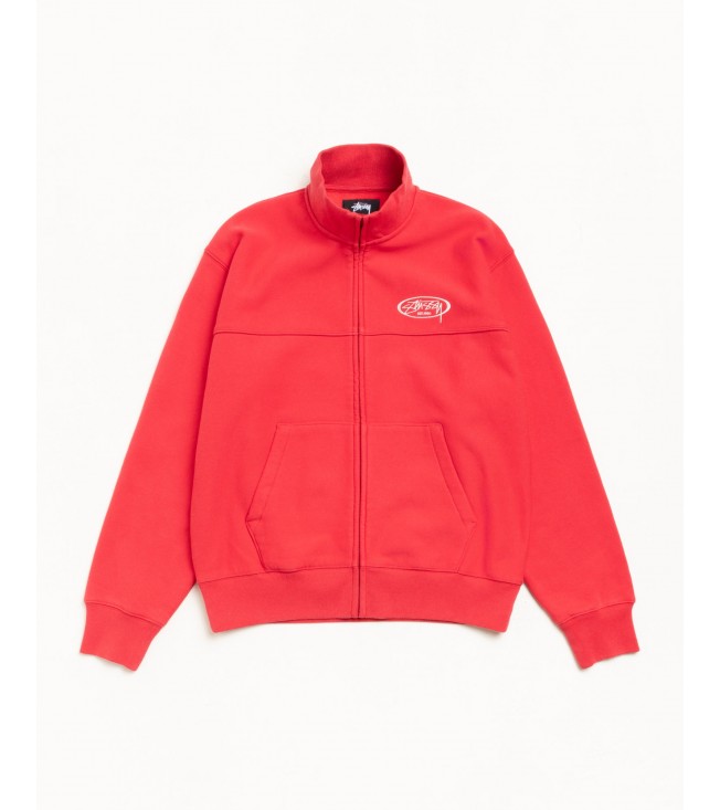 Свитшот Stussy Fleece Track Jacket Red