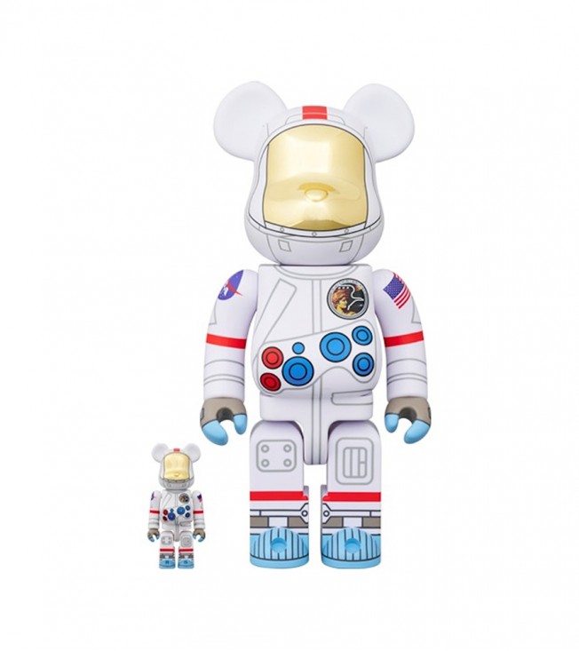 Bearbrick Apollo17 Astronaut 100% & 400% Set