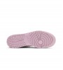 Кроссовки Air Jordan 1 Mid White Black Light Arctic Pink GS