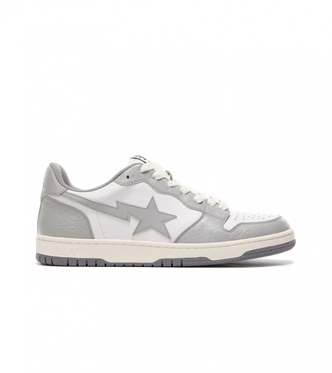 Кроссовки A Bathing Ape Court Sta Light Grey Cream
