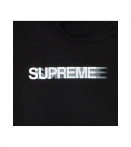 Худи Supreme Motion Logo Hooded Sweatshirt (SS23) Black - Фото №2