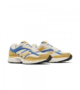Saucony ProGrid Omni 9 Premium Cream Yellow Royal Blue - Фото №2