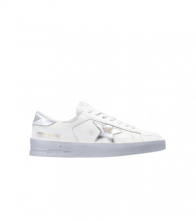 Golden Goose Stardan White Silver-tone (Women's)