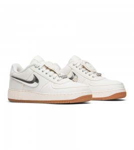 Кроссовки Travis Scott x Air Force 1 'Sail' - Фото №2