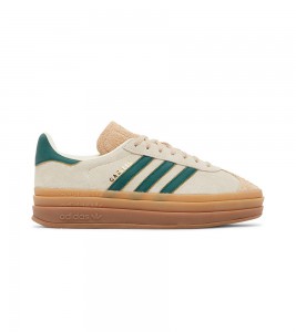 adidas Gazelle Bold Magic Beige Collegiate Green WMNS