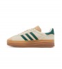 adidas Gazelle Bold Magic Beige Collegiate Green WMNS