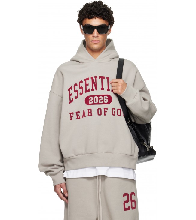 Худи Fear Of God Essentials Gray Holiday Classic Hoodie