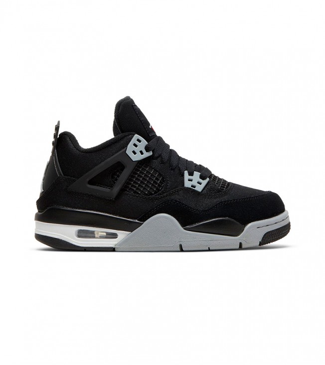 Jordan 4 Retro Black Canvas (GS)