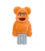 Bearbrick Sesame Street Oscar The Grouch (The Original Orange Fur Costume) 400%