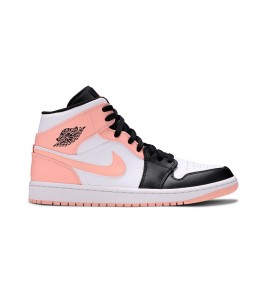 Кроссовки Jordan 1 Mid Arctic Orange Black Toe