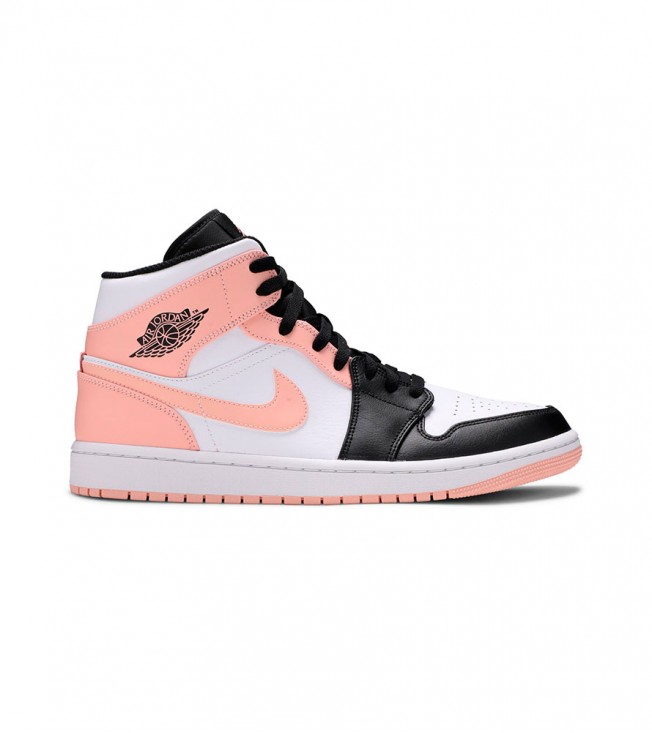 Кроссовки Jordan 1 Mid Arctic Orange Black Toe