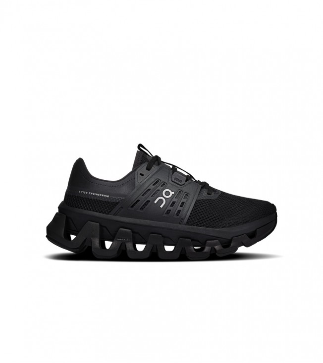 On Running Cloudswift Black Silver Wmns