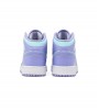Кроссовки Jordan 1 Mid Purple Aqua (GS)