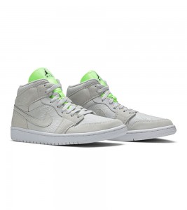 Кроссовки Jordan 1 Mid Vast Grey Ghost Green WMNS - ???? ?20