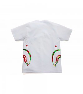 Футболка BAPE Sta Camo Side Shark Tee White/Multi - Фото №2