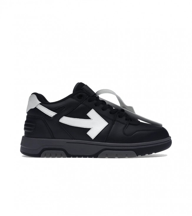 OFF-WHITE Out Of Office OOO Low Tops Black Gray White SS22