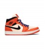 Кроссовки Air Jordan 1 Mid Team Orange Black